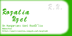rozalia uzel business card